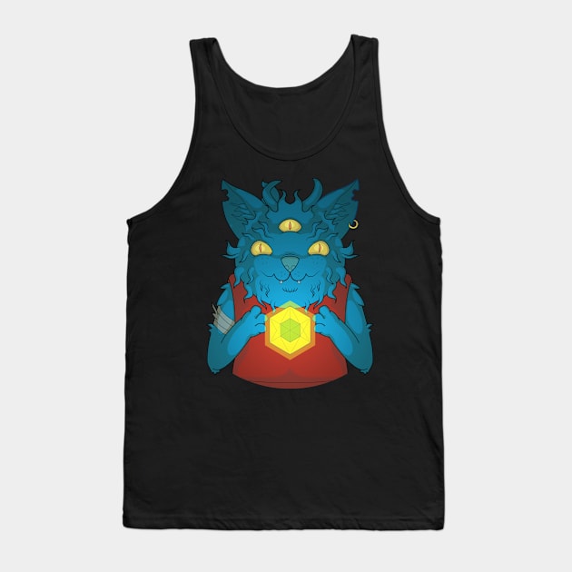 Sacred Space Cat Tank Top by KintoGames